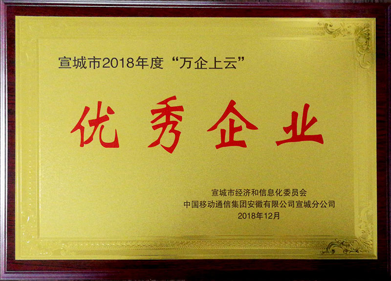 2018萬企上云優秀企業